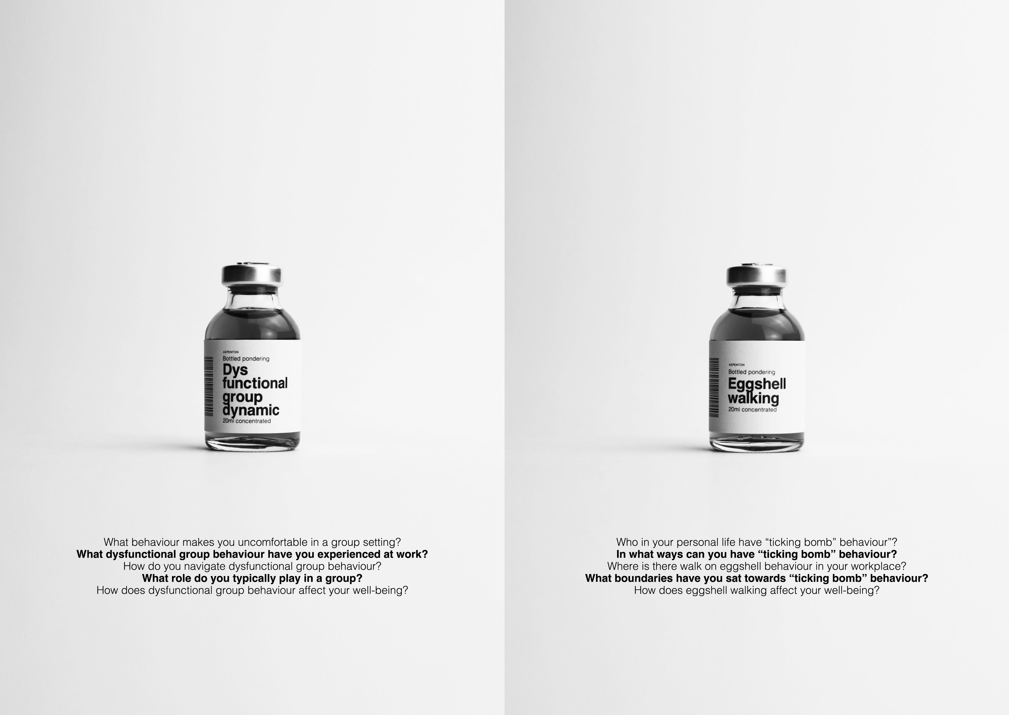'Bottled pondering' book