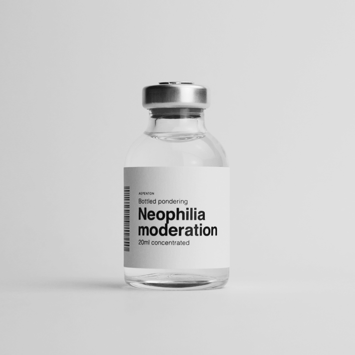 Neophilia moderation