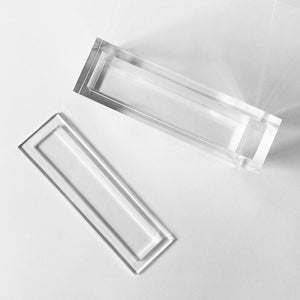 Clear acrylic display for 5 bottles