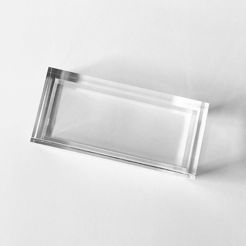 Clear acrylic display for 5 bottles