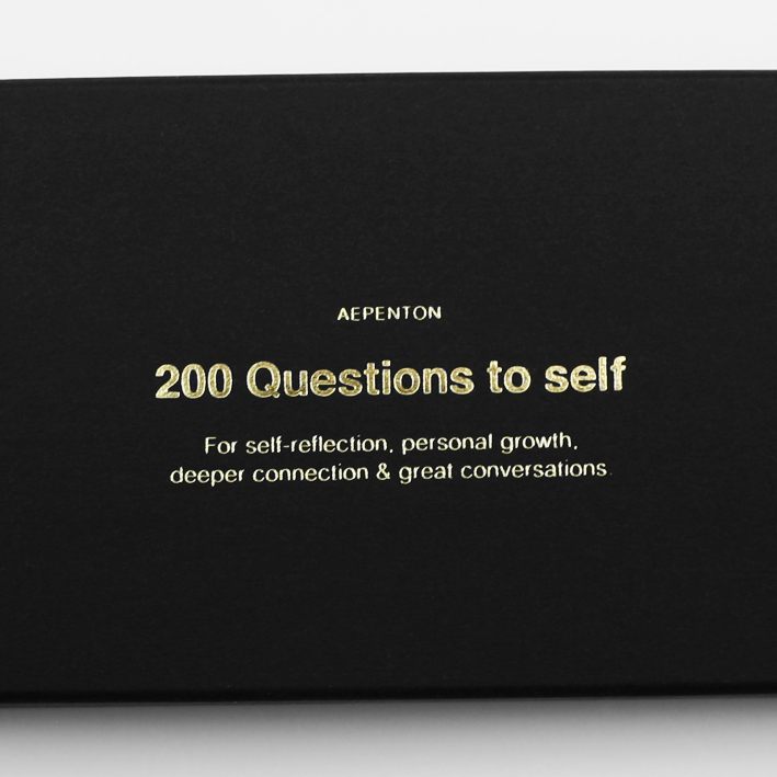 200 Questions to self